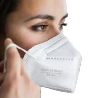 FFP2 Atemschutzmaske weiß mit CE 2890 1 Box =...