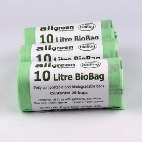 Bio- Abfallbeutel 10 Liter 1 Rolle mit 25 Beuteln
