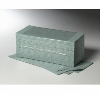 Falthandtuch V-Falz 25 x 23 cm, 1-lg grün, 5000...
