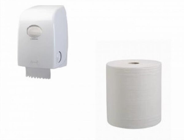 Handtuchrolle 1-Lagig weiß 20cm x 165m 1 VE = 6 Rollen