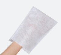 Pflege Waschhandschuh Premium,Vlies weiß 1 VE...