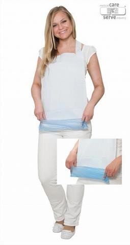 Esslätzchen PE Folie blau Tissue-Auflage 1 VE = 1000  Stück