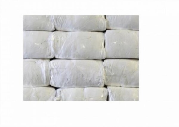 Putzlappen Polierleinen/Bettwäsche weiß 1 VE = 25 kg Ballen ohne Nähte