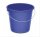 Eimer 5L blau mit Metallhenkel und Maßskala
