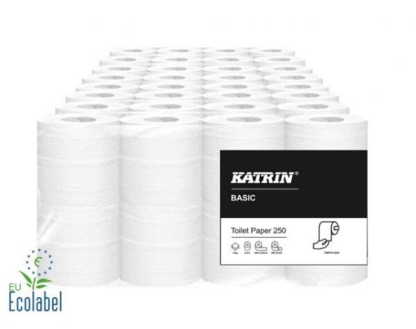 Toilettenpapier 2-lagig, 250 Bl. naturw. 1 VE = 64 Rollen
