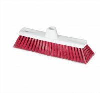 Besen HACCP 30 cm Kunststoff weiß mit rotem...
