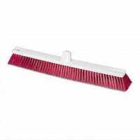 HACCP Besen 60 cm Kunststoff weiß mit rotem...