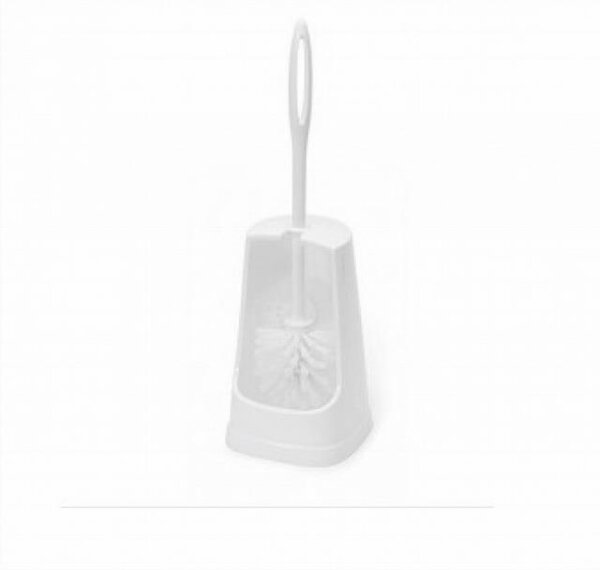 WC Bürsten Garnitur, PVC rund/hoch Set WC-Bürste mit Beckenrand und Ständer