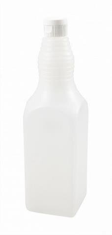 Flasche leer 1000 ml natur, 4-Kant mit Klappverschluss
