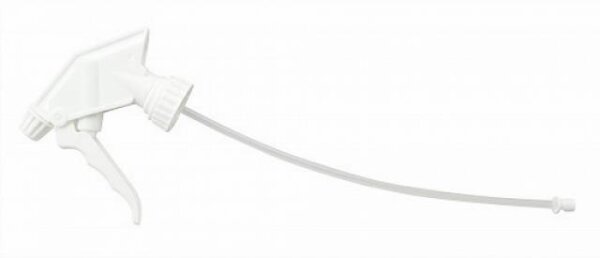 Sprühkopf einzeln 26,5cm Sauglanze für Flasche leer 1000 ml natur, vierkant